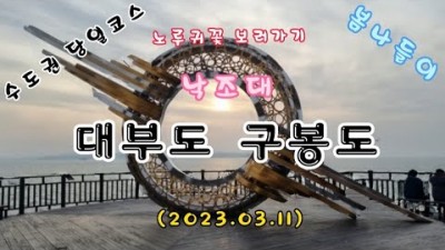서울근교 당일치기 여행 대부도 대부해솔길(구봉도) 낙조대 개미허리아치교 노루귀꽃, 대부도여행 구봉도여행 가볼만한곳