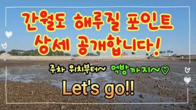 태안 안면도 간월도 해루질 포인트 추천